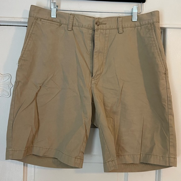 Polo shorts. 9” inseam. Khaki color. Size 34 - Picture 1 of 4